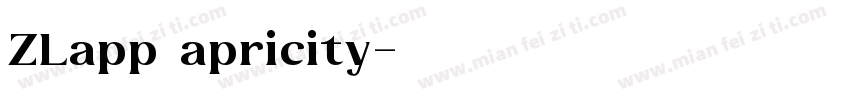 ZLapp apricity字体转换